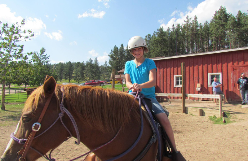 Horseback riding at High Country Guest Ranch.