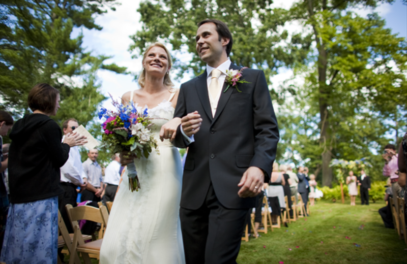 Wedding at Stout's Island Lodge.
