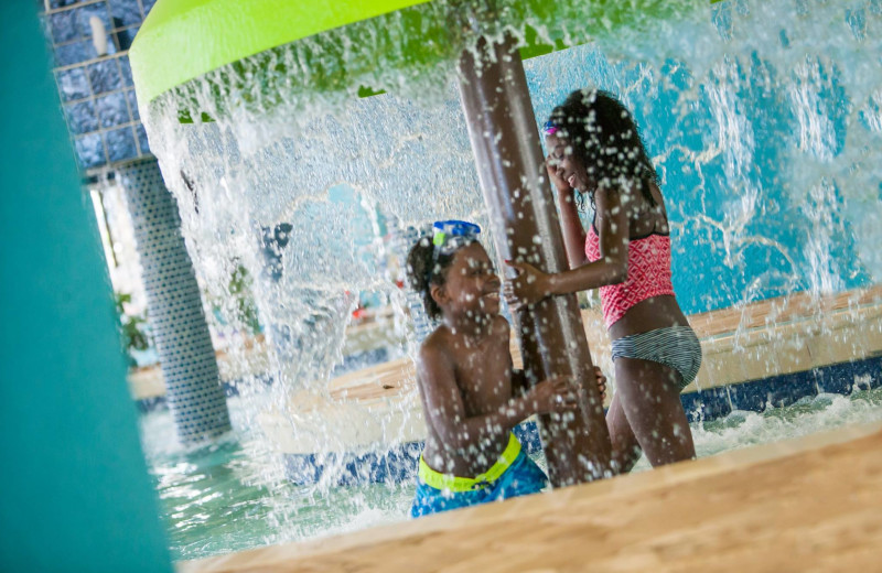 Kids in water park at Landmark Resort.