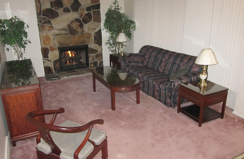 Living room view at Classic Ski Homes.