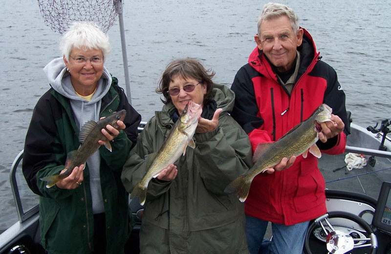 Fishing at Rough Rock Lodge.