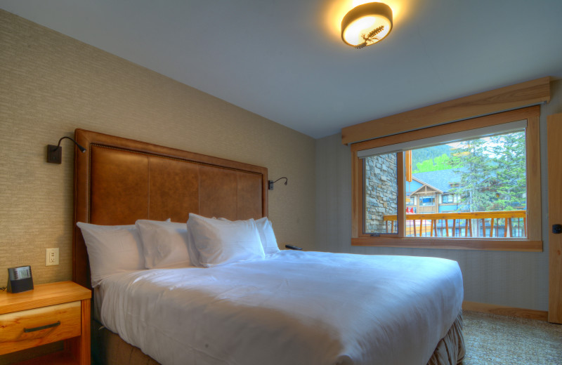 Guest room at Moose Hotel & Suites.