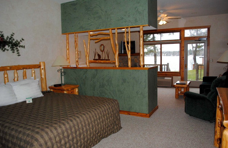 Guest room at Manhattan Beach Lodge.