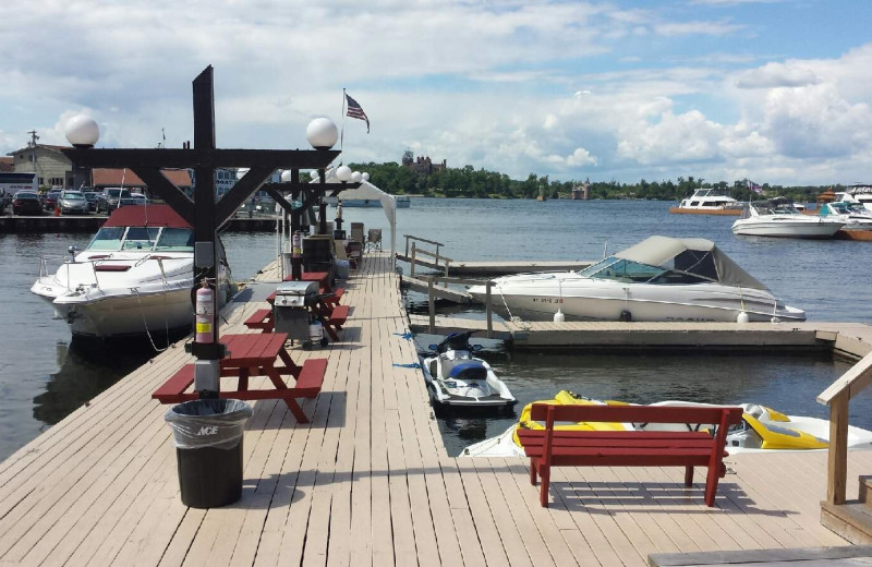 Dock at Boardwalk Motel.