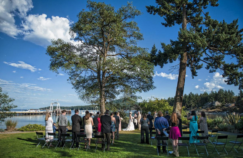 Wedding ceremony at Galiano Oceanfront Inn and Spa.