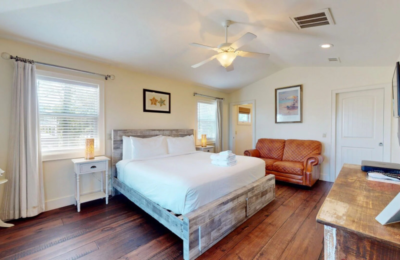 Rental bedroom at Resort Vacation Properties of St. George Island.