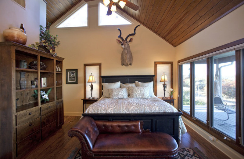 Guest bedroom at Joshua Creek Ranch.