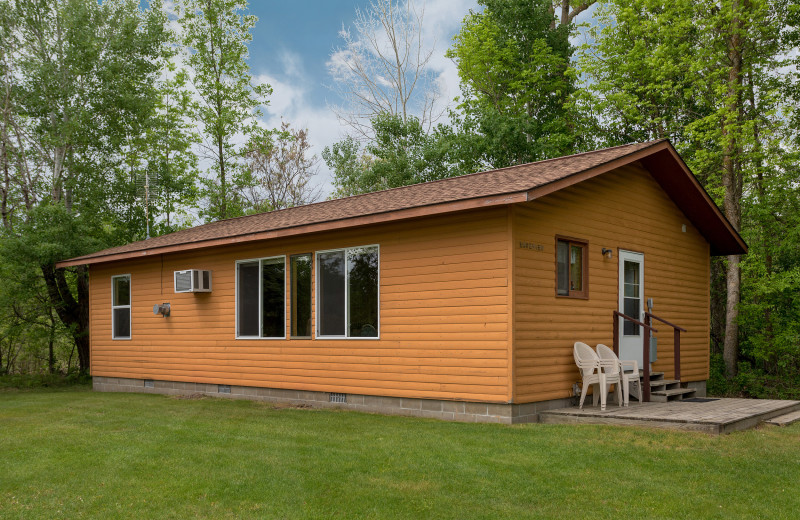 Cabin exterior at Twin Springs Resort.
