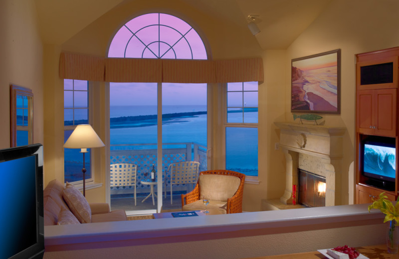 Ocean view room at Beach House Half Moon Bay.