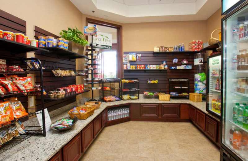 Snack shop at Lake Eve Resort.