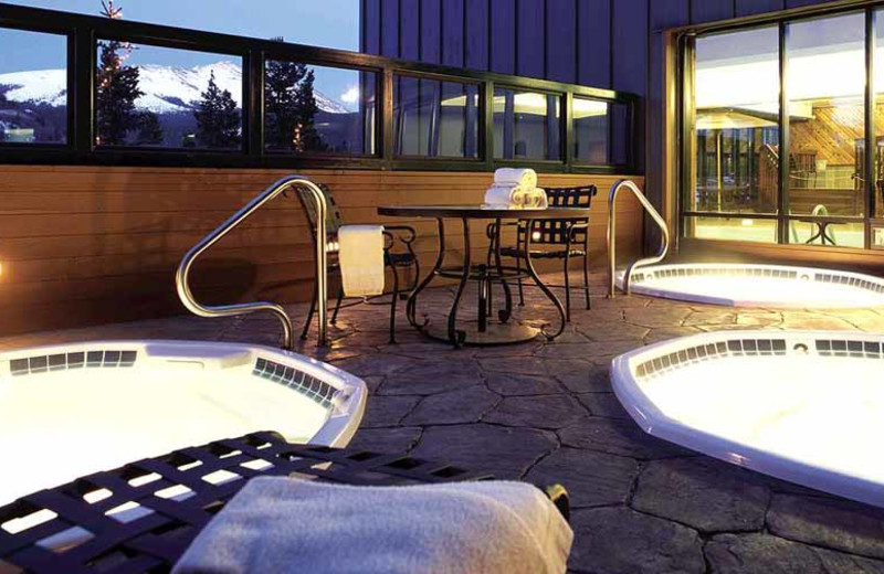 DoubleTree Hilton indoor hot tubs at Breckenridge Discount Lodge.