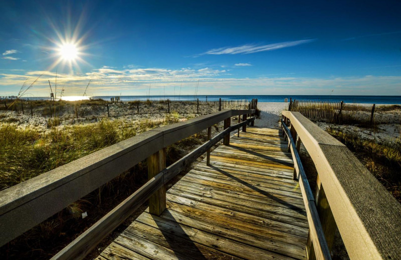 Beach view at Luna Beach Properties.