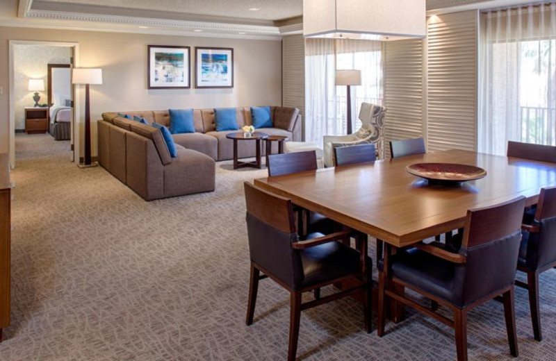 Guest room at Sheraton San Marcos Golf Resort.