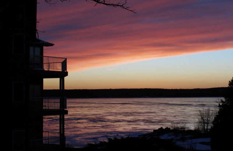 Sunset at Bay Shore Inn.