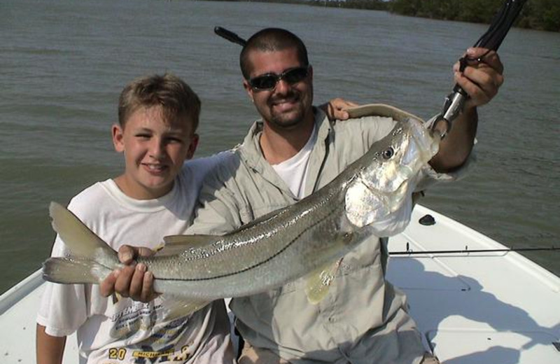 Fishing at Tri Power Resort Rentals.