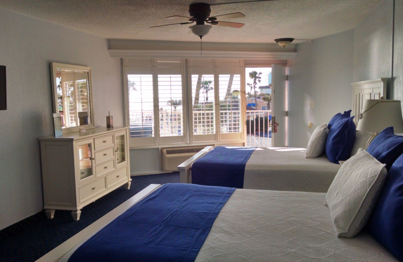 Guest room at Coral Sands Oceanfront Resort.