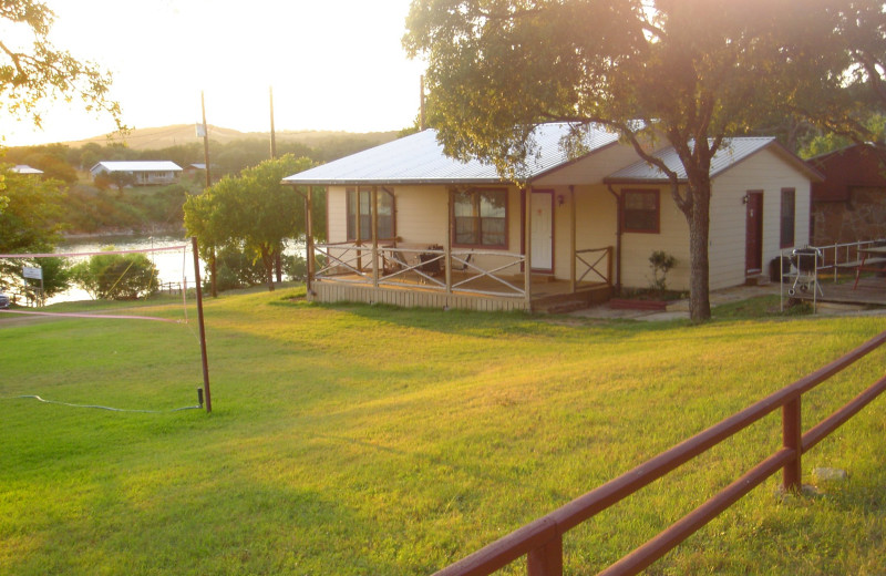 Cabin exterior at Thunderbird Resort.