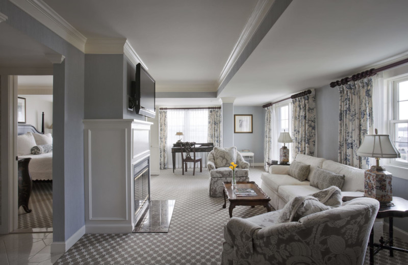 Guest room at Saybrook Point Inn, Marina & Spa.