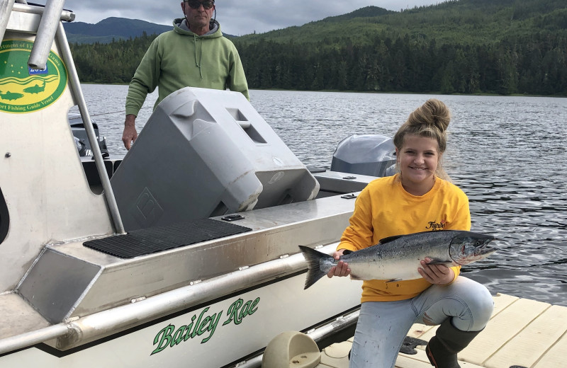 Fishing at The Fireweed Lodge.