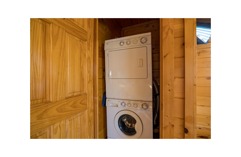 Laundry at American Patriot Getaways - Bear Pause Cabin.