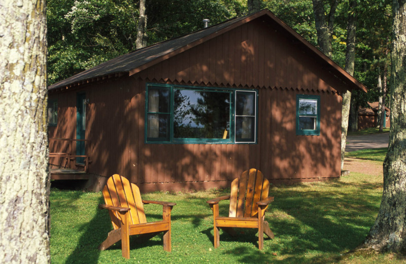 Cabin exterior at Pitlik's Sand Beach Resort.