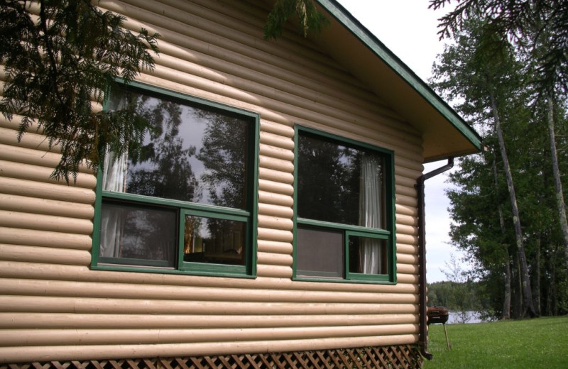 Cabin exterior at Rainbow Point Lodge.