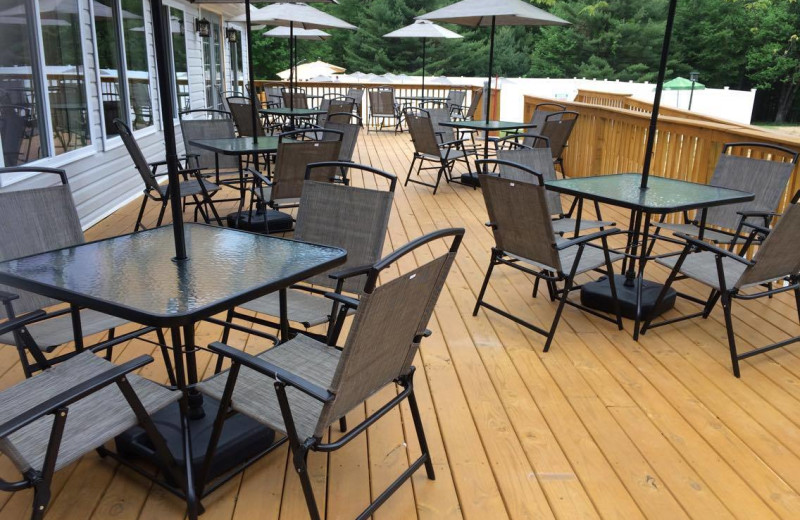 Patio at Catskill Mountains Resort.