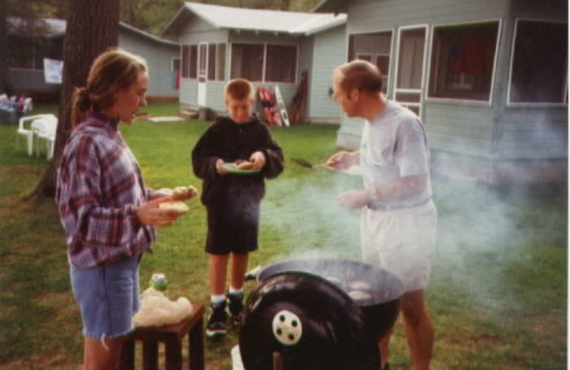 BBQ at Whispering Pines Resort.