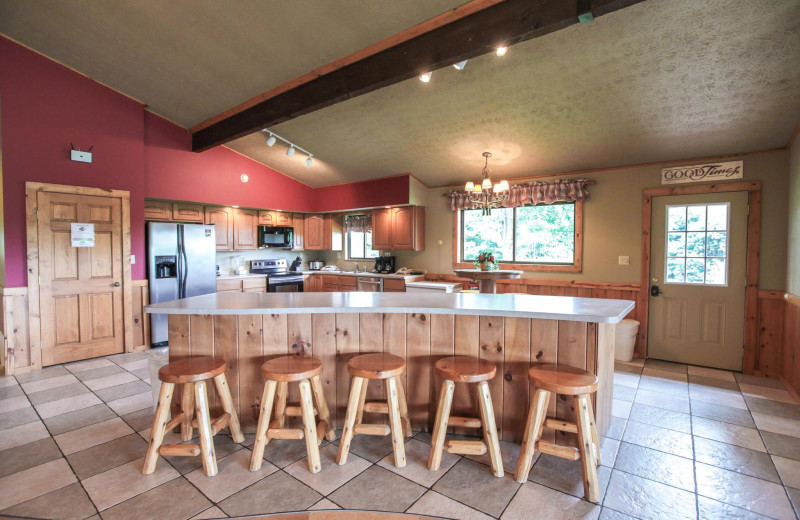 Chalet kitchen at Old Man's Cave Chalets.