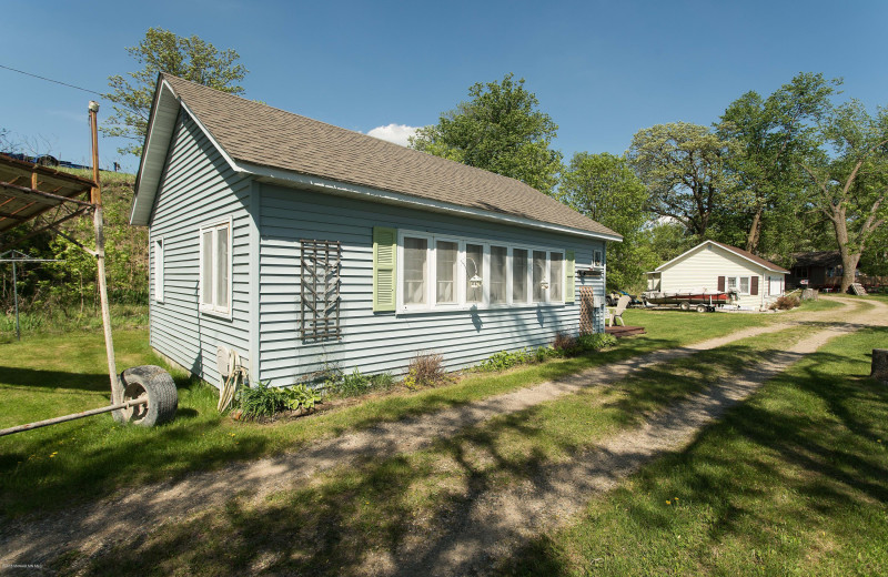 Cabin exterior at Sybil Shores Resort.