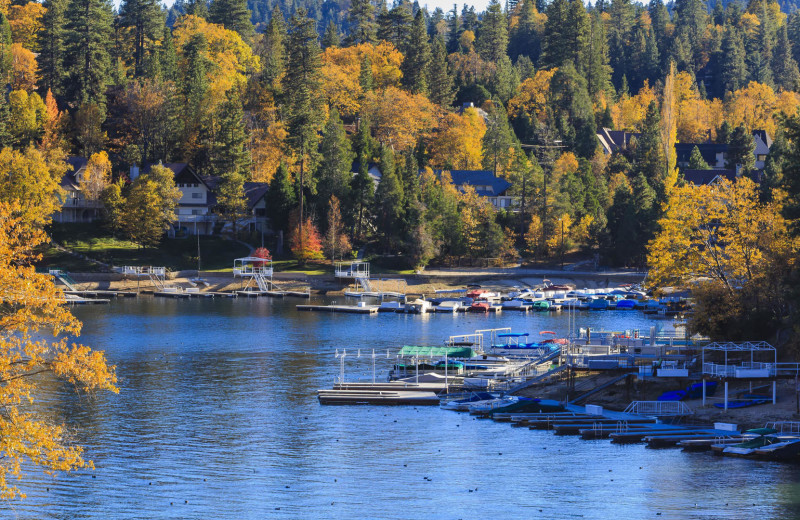 Fall at Lake Arrowhead Chalets.