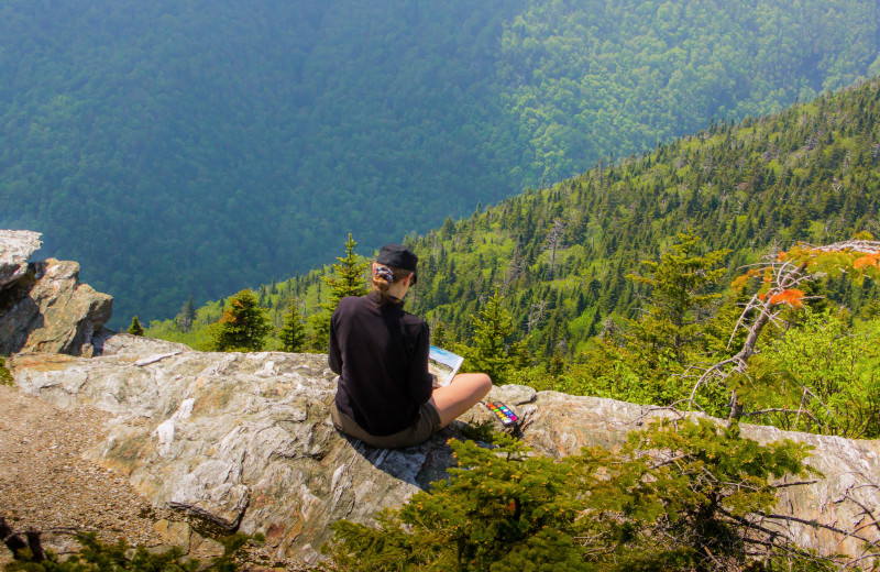Hiking at Smugglers' Notch Resort.