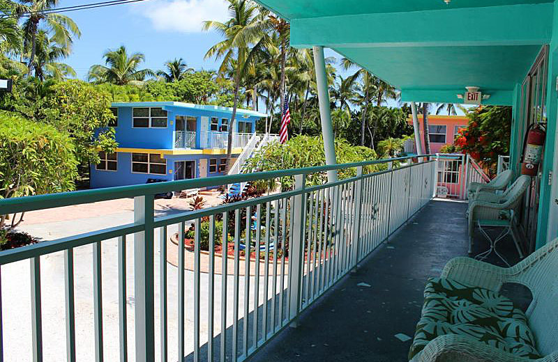 Guest balcony at La Jolla Resort Hotel.