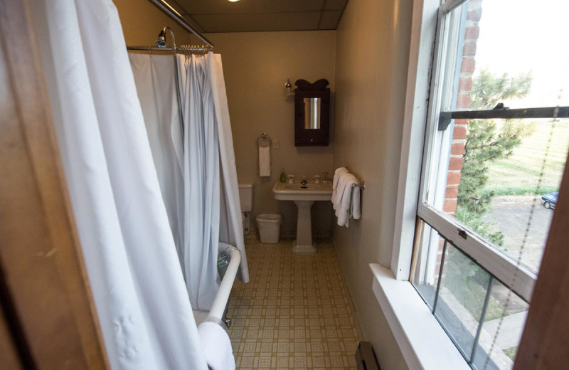 Guest bathroom at Balch Hotel.