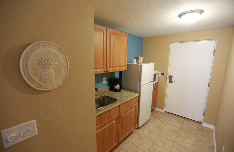 Guest kitchen at Shoreline Island Resort.