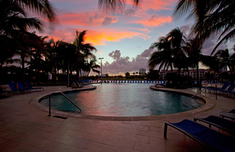 Outdoor pool at DoubleTree Resort by Hilton Hollywood Beach.