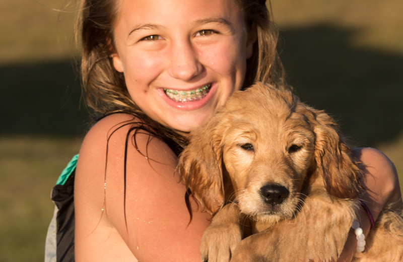 All in the family including four-legged members are welcomed at Jackson's Lodge and their lakeside cabins on pristine international Lake Wallace, Canaan, Vermont.