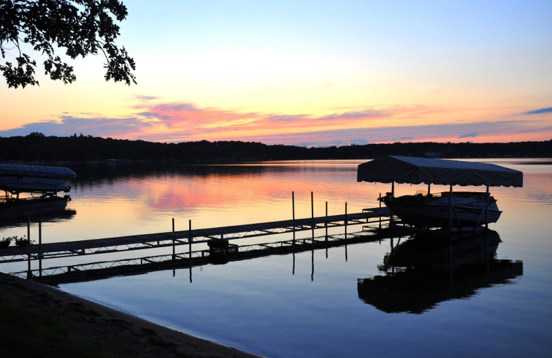 Lake view at Olson's Big Pine Get-A-Way.