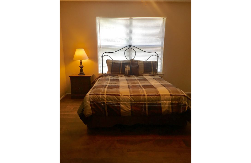 Rental bedroom at LBJ Schmidt House.