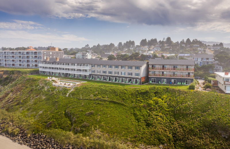 Exterior view of The Coho Oceanfront Lodge.