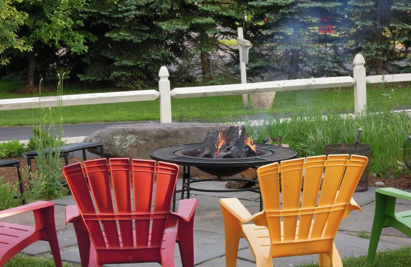 Fire pit at Albergo Allegria.