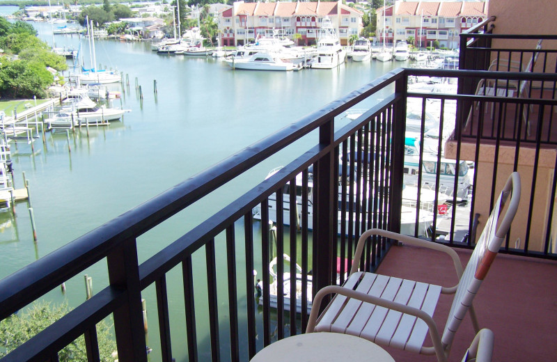 Rental balcony view at Madeira Bay Resort.