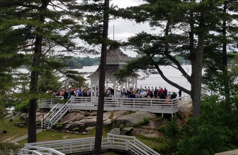 Wedding ceremony at Bonnie Castle Resort.