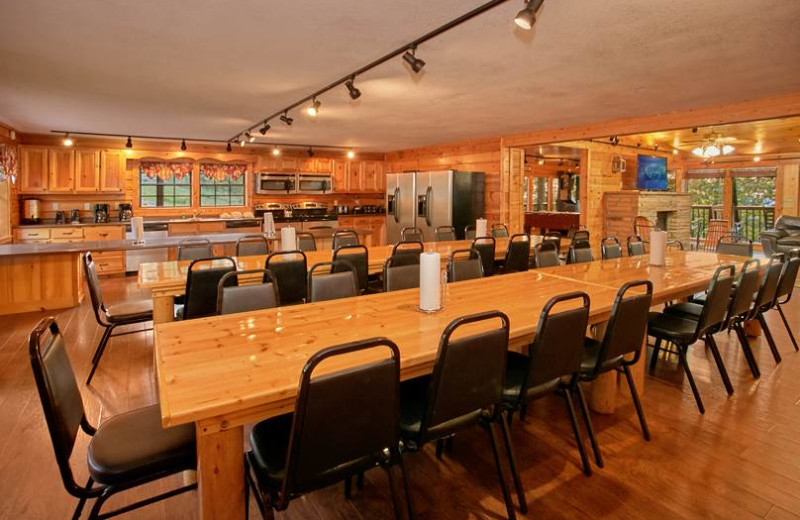 Group accommodations at Timber Tops Luxury Cabin Rentals.