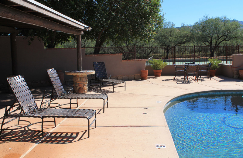 Outdoor pool at Circle Z Ranch.