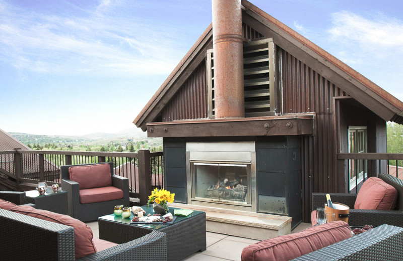 Rental balcony at Natural Retreats Park City.