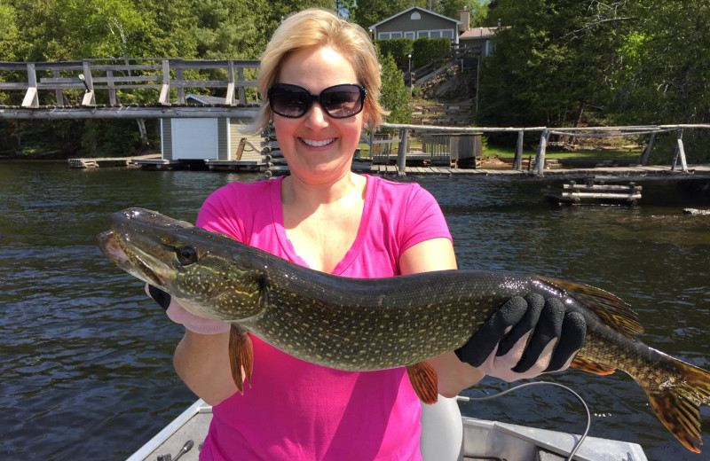 Fishing at Fernleigh Lodge.