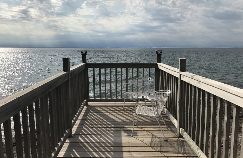 Cabin dock at Stonegate on Superior.