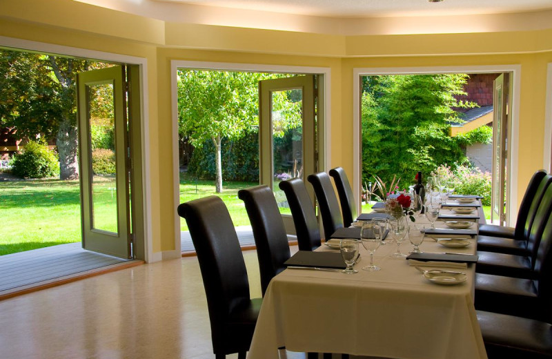 Meeting room at Galiano Oceanfront Inn and Spa.