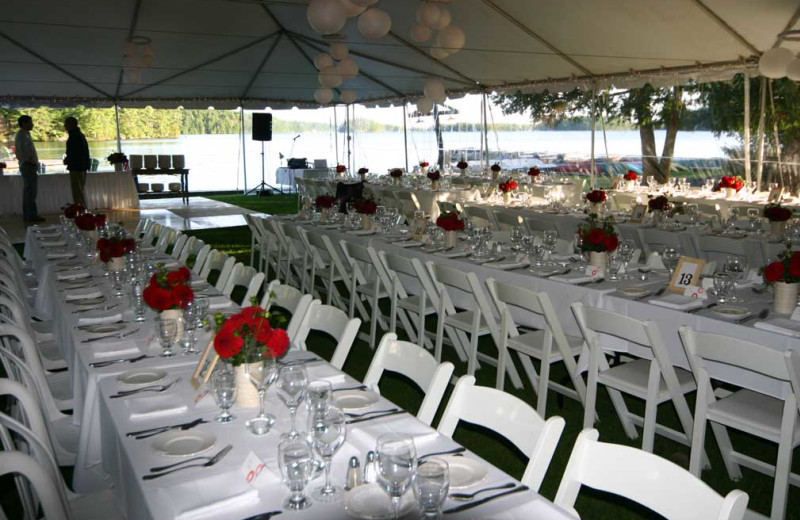 Wedding reception at Severn Lodge.